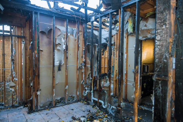 Professional Soot Cleanup technician working in Bluemont, VA